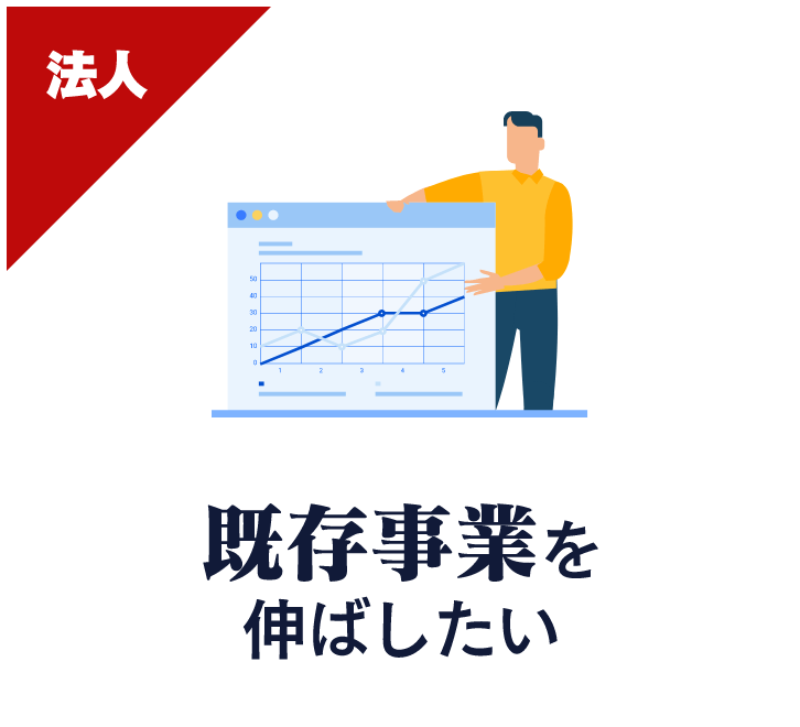 既存事業を伸ばしたい