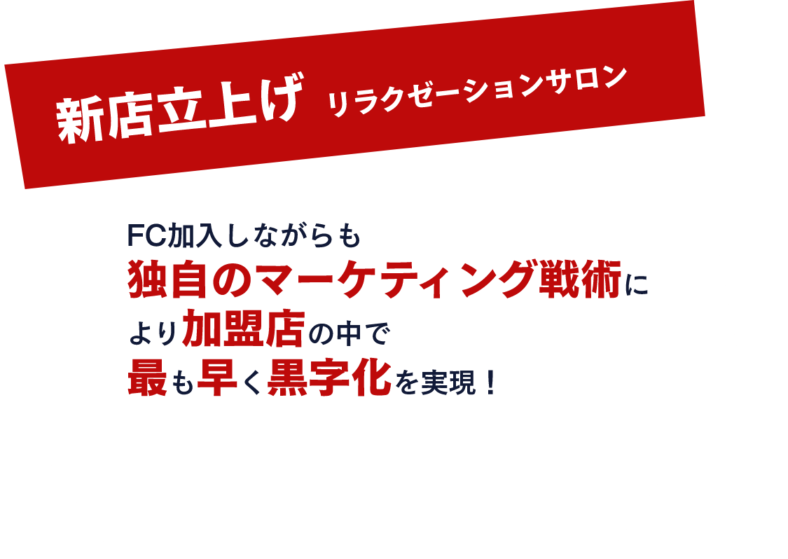 新店立上げリラクゼーションサロン