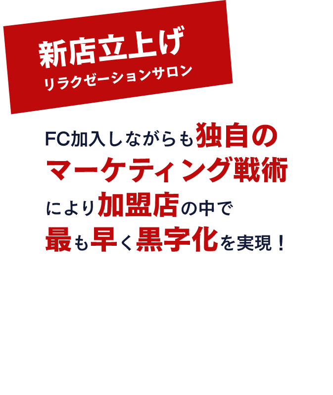 新店立上げリラクゼーションサロン