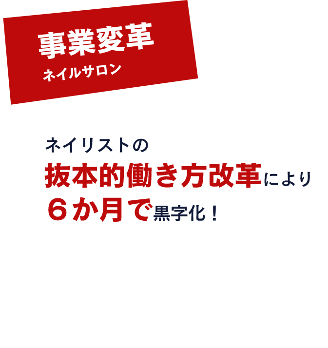 事業変革 ネイルサロン